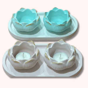 Lotus Bliss Candle Holder Set