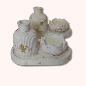 Bloomy Flower Tealight Set