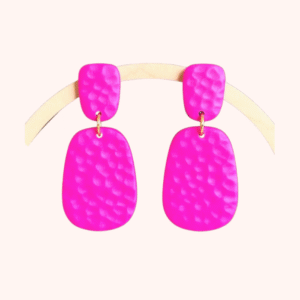 Fuchsia Glow Statement Earrings