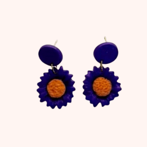 Midnight Sunflower Studs