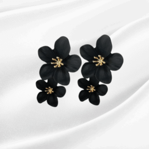Midnight Bloom Drop Earrings