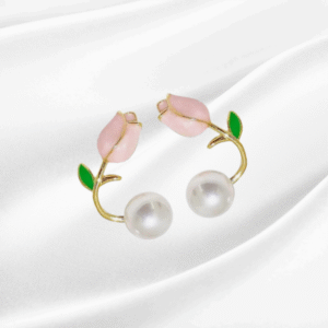 Pearl Rosebud Earrings